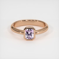 0.62 Ct. Pink Sapphire Ring, 18K Rose Gold 1