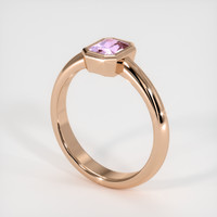 0.62 Ct. Pink Sapphire Ring, 18K Rose Gold 2