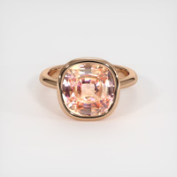 5.19 Ct. Padparadscha Sapphire Ring, 18K Rose Gold 1