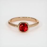 1.04 Ct. Ruby Ring, 18K Rose Gold 1