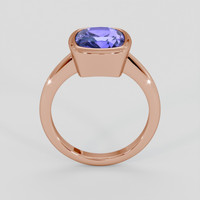 4.27 Ct. Violet Sapphire Ring, 18K Rose Gold 3
