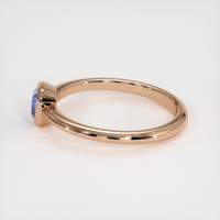 0.59 Ct. Sapphire Ring, 18K Rose Gold 4