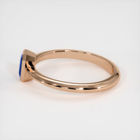 0.93 Ct. Blue Sapphire Ring, 18K Rose Gold 4