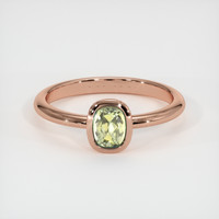 0.53 Ct. Sapphire Ring, 18K Rose Gold 1