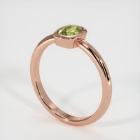 0.53 Ct. Sapphire Ring, 18K Rose Gold 2