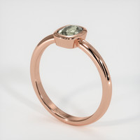 0.60 Ct. Yellow Sapphire Ring, 18K Rose Gold 2