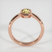 0.90 Ct. Peach Sapphire Ring, 18K Rose Gold 3