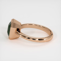3.66 Ct. Green Sapphire Ring, 18K Rose Gold 4