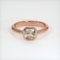 0.74 Ct. Sapphire Ring, 18K Rose Gold 1