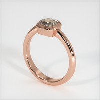 0.74 Ct. Sapphire Ring, 18K Rose Gold 2