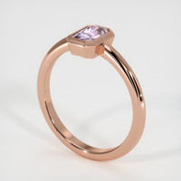 0.69 Ct. Purplish Pink Sapphire Ring, 18K Rose Gold 2