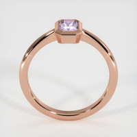 0.69 Ct. Purplish Pink Sapphire Ring, 18K Rose Gold 3