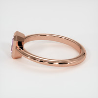 0.69 Ct. Purplish Pink Sapphire Ring, 18K Rose Gold 4