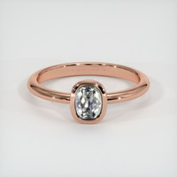 0.77 Ct. Sapphire Ring, 18K Rose Gold 1