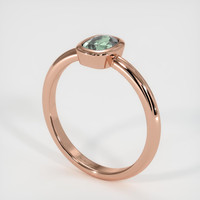 0.62 Ct. Sapphire Ring, 18K Rose Gold 2