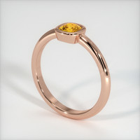 0.61 Ct. Sapphire Ring, 18K Rose Gold 2