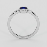 0.39 Ct. Blue Sapphire Ring, Silver 3