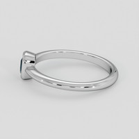 0.30 Ct. Greenish Blue Sapphire Ring, Silver 4