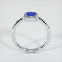 0.86 Ct. Blue Sapphire Ring, 10K White Gold 3
