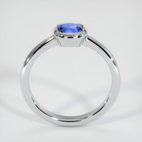 0.79 Ct. Blue Sapphire Ring, 10K White Gold 3