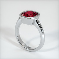 3.36 Ct. Ruby Ring, 10K White Gold 2