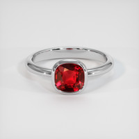 1.49 Ct. Ruby Ring, 10K White Gold 1