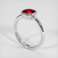 1.49 Ct. Ruby Ring, 10K White Gold 2