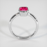 1.70 Ct. Pinkish Red Ruby Ring, 10K White Gold 3