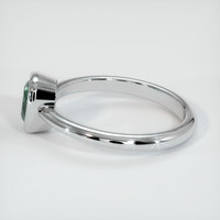 0.73 Ct. Green Sapphire Ring, 10K White Gold 4