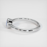 0.84 Ct. Sapphire Ring, 14K White Gold 4