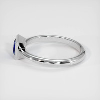 0.46 Ct. Blue Sapphire Ring, 14K White Gold 4