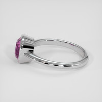 3.39 Ct. Reddish Purple Rhodolite Garnet Ring, 14K White Gold 4