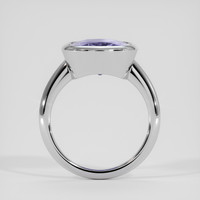 7.44 Ct. Violet Tanzanite Ring, 14K White Gold 3