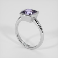 3.48 Ct. Violet Tanzanite Ring, 14K White Gold 2