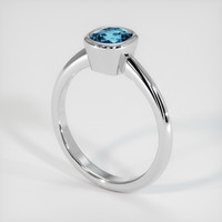 1.85 Ct. Gemstone Ring, 14K White Gold 2