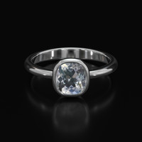 1.18 Ct. Gemstone Ring, 14K White Gold 1