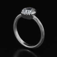 1.18 Ct. Gemstone Ring, 14K White Gold 2