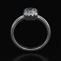 1.18 Ct. Gemstone Ring, 14K White Gold 3
