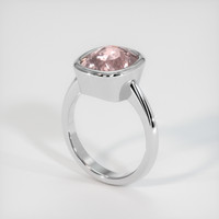 5.28 Ct. Padparadscha Sapphire Ring, 14K White Gold 2
