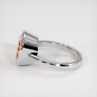 5.19 Ct. Padparadscha Sapphire Ring, 14K White Gold 4