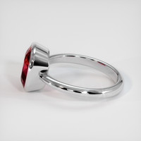 4.01 Ct. Ruby Ring, 14K White Gold 4