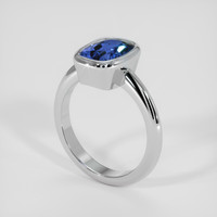 2.78 Ct. Blue Sapphire Ring, 14K White Gold 2