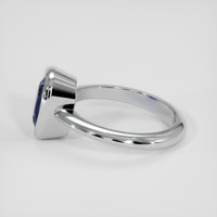 2.78 Ct. Blue Sapphire Ring, 14K White Gold 4