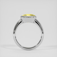 4.03 Ct. Yellow Sapphire Ring, 14K White Gold 3