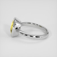 4.03 Ct. Yellow Sapphire Ring, 14K White Gold 4