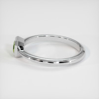 0.42 Ct. Green Sapphire Ring, 14K White Gold 4