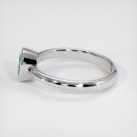 0.62 Ct. Sapphire Ring, 14K White Gold 4