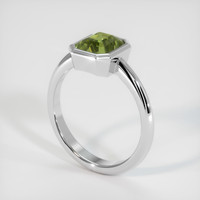 1.91 Ct. Green Sapphire Ring, 14K White Gold 2
