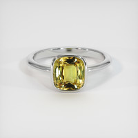 4.54 Ct. Sapphire Ring, 14K White Gold 1