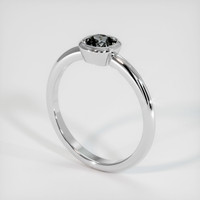 1.06 Ct. Sapphire Ring, 14K White Gold 2